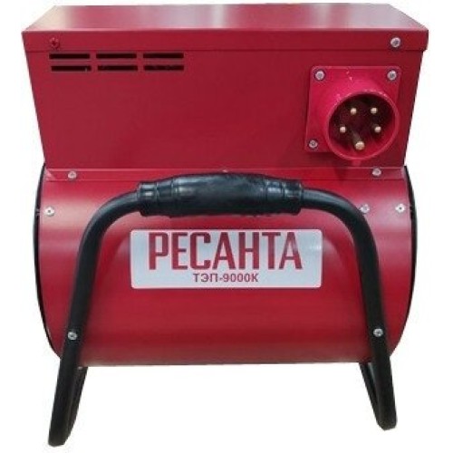 Тепловые пушки Ресанта ТЭП-9000 67/1/4 Тепловая электрическая пушка { квадратная, 380В, вентилятор/4500/9000 Вт, 12,1 кг }